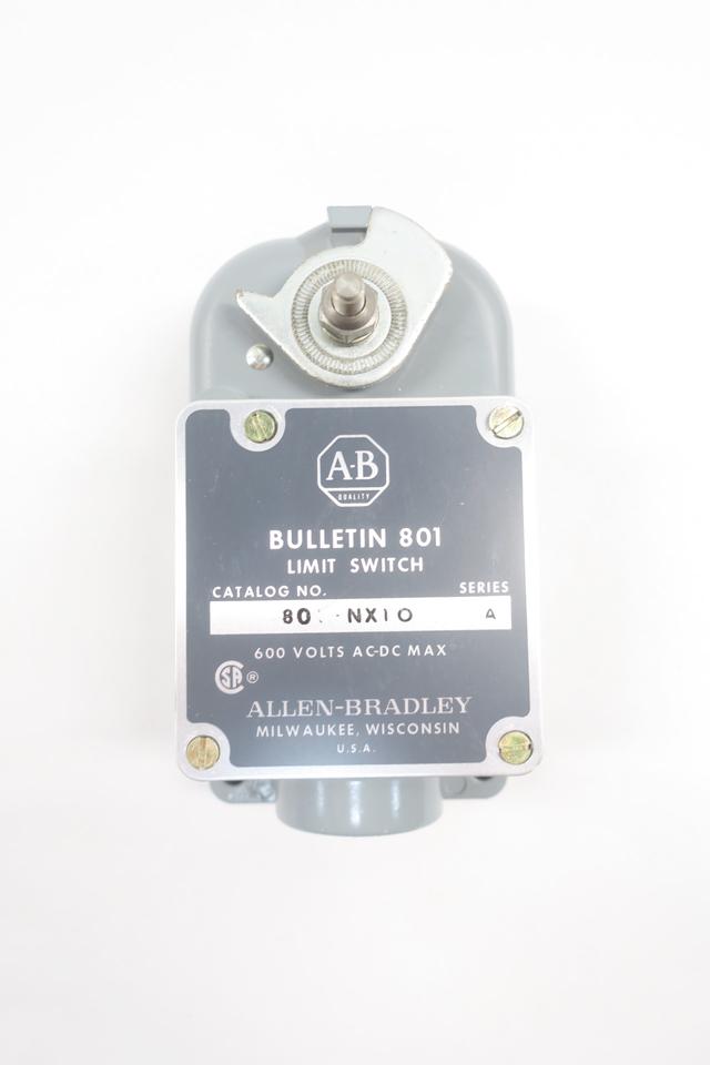 ALLEN BRADLEY 801-NX10 LIMIT SWITCH 600V-AC/DC