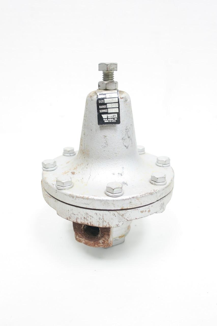 WATTS 152A M3 IRON PRESSURE REDUCING REGULATOR VALVE 1/2IN NPT STEAM 3-15PSI