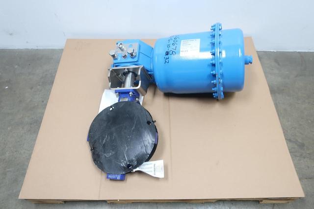 AMRI IW-37TF/S9 AMRESIST QPX5C/MC PNEUMATIC IRON BUTTERFLY VALVE 8IN 150