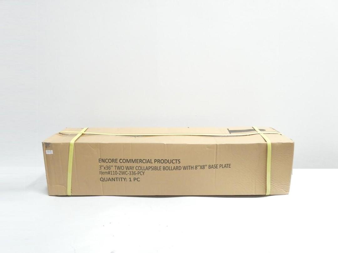 ENCORE 110-2WC-336-PCY COLLAPSIBLE BOLLARD AND BASEPLATE