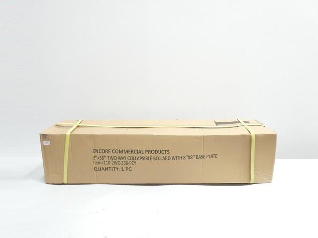 ENCORE 110-2WC-336-PCY COLLAPSIBLE BOLLARD AND BASEPLATE