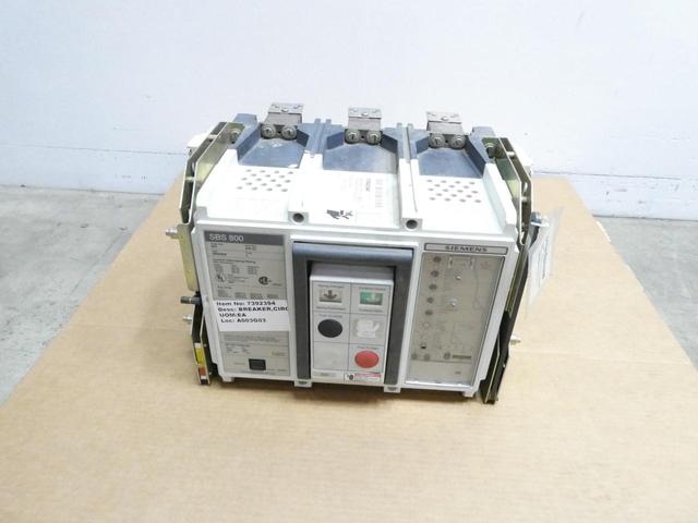 SIEMENS SBS0808DV INSULATED CASE CIRCUIT BREAKER 3P 800A AMP 600V-AC W/400A PLUG