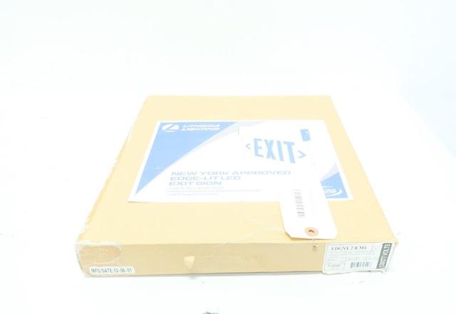 LITHONIA LIGHTING EDGNY 2 R M4 120/277V-AC EDGE-LIT LED EXIT SIGN