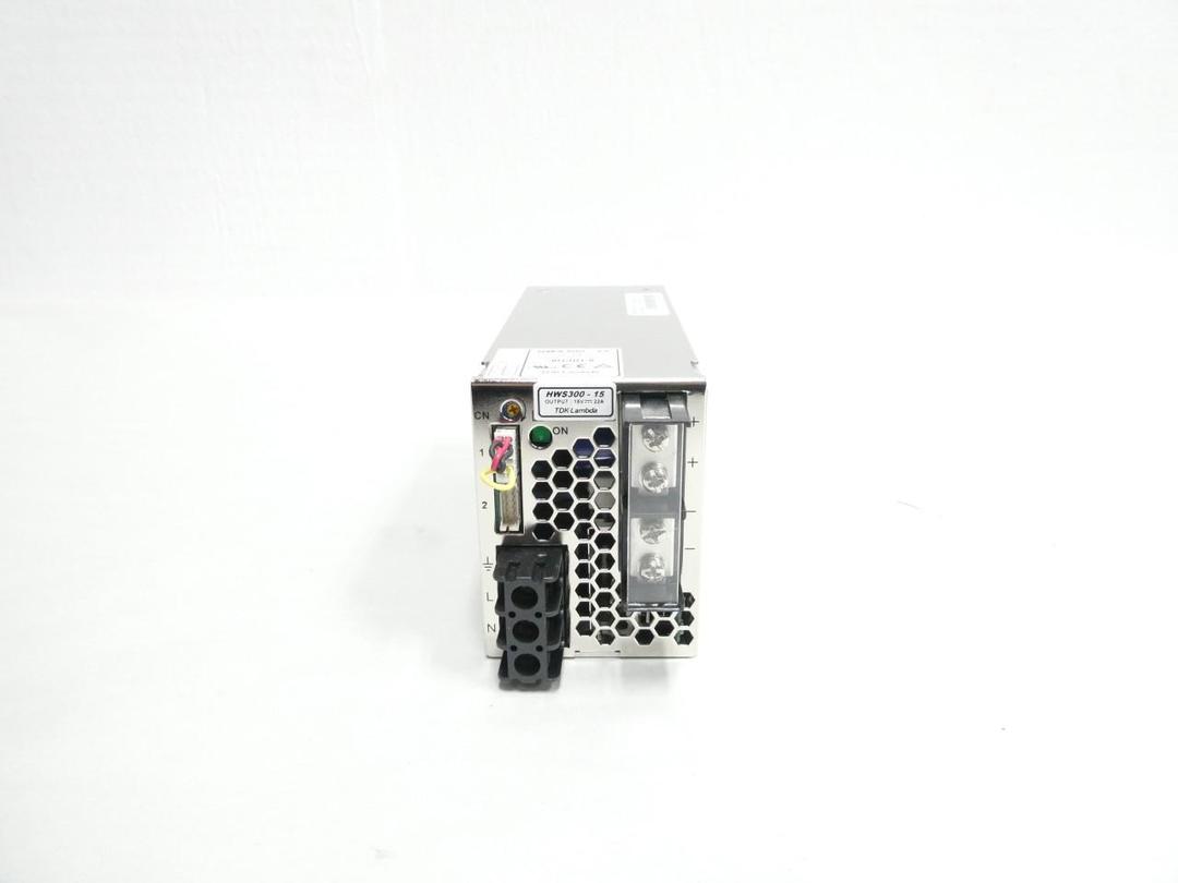 LAMBDA HWS300-15 POWER SUPPLY 100-240V-AC 22A AMP 15V-DC