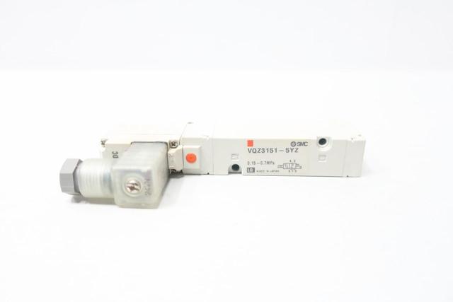 SMC VQZ3151-5YZ PNEUMATIC SOLENOID VALVE 24V-DC 0.7MPA