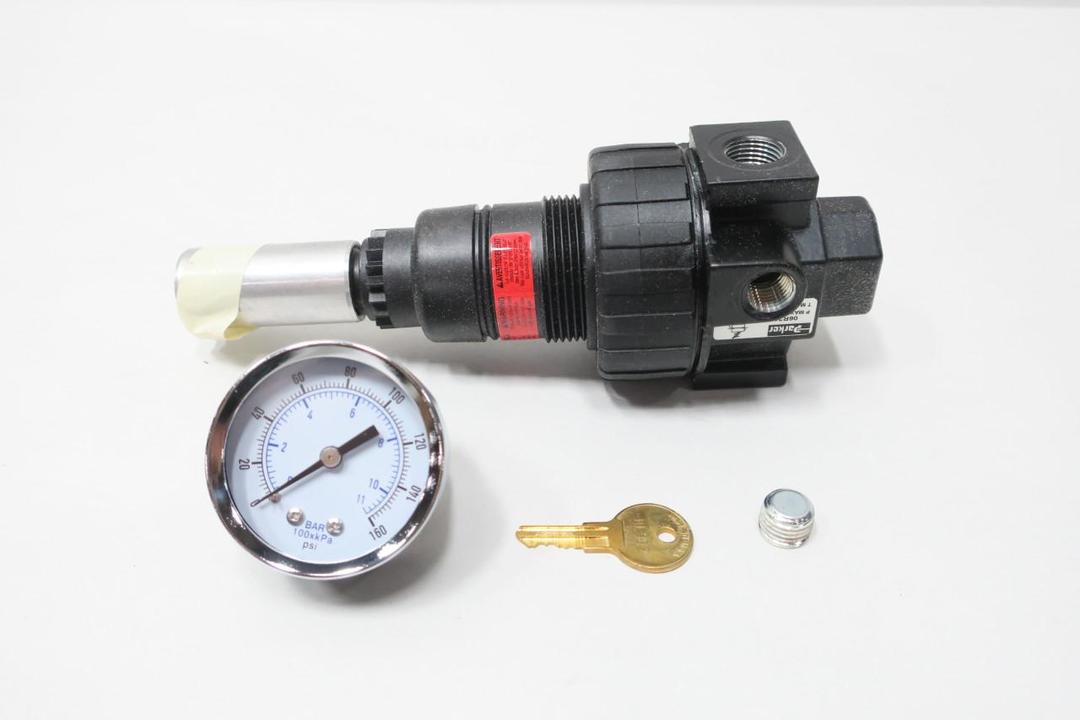PARKER 06R216NC PNEUMATIC REGULATOR 250PSI 0-160PSI 3/8IN NPT