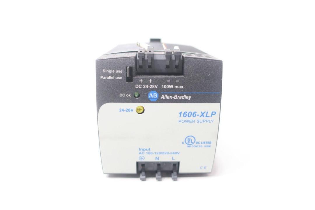ALLEN BRADLEY 1606-XLP100E POWER SUPPLY 100-120/220-240V-AC 4.2A AMP 24-28V-DC