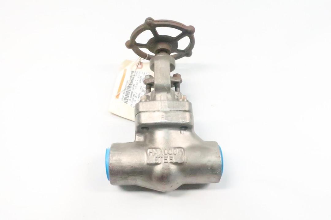 HANCOCK 5500W-1-XMY57 MANUAL STAINLESS SOCKET WELD GLOBE VALVE 1-1/2IN 600