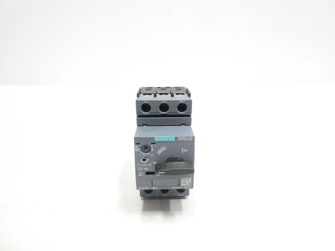 SIEMENS 3RV2011-1BA10 MANUAL STARTER 1.4-2A AMP 3/4HP