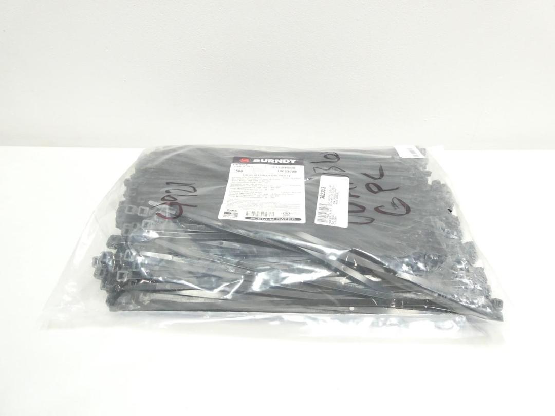 BAG OF 500 BURNDY CT120400D0 UNIRAP CABLE TIE 14IN