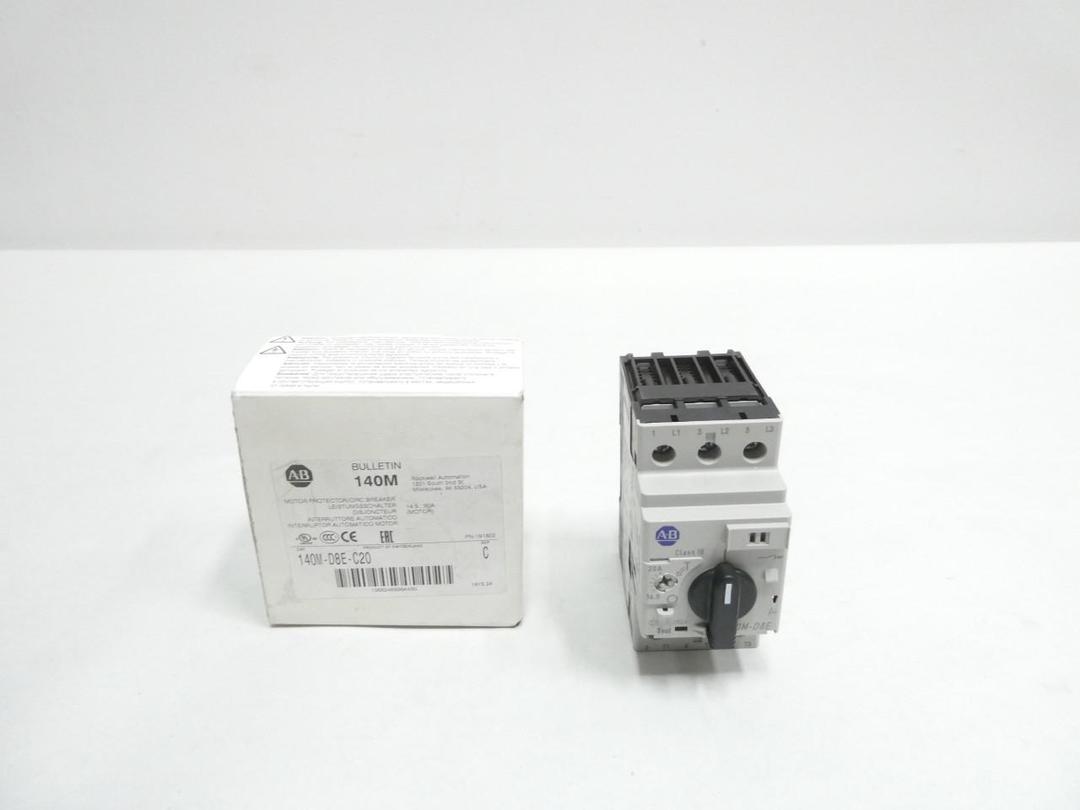 ALLEN BRADLEY 140M-D8E-C20 MOTOR PROTECTOR CIRCUIT BREAKER 14.5-20A AMP