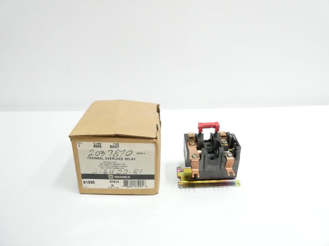 SQUARE D 9065 SDO7 THERMAL OVERLOAD RELAY