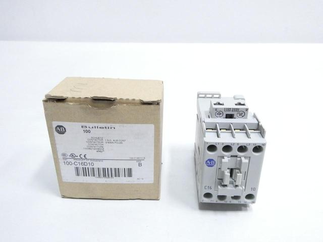 ALLEN BRADLEY 100-C16D10 CONTACTOR 120V-AC 30A AMP 10HP