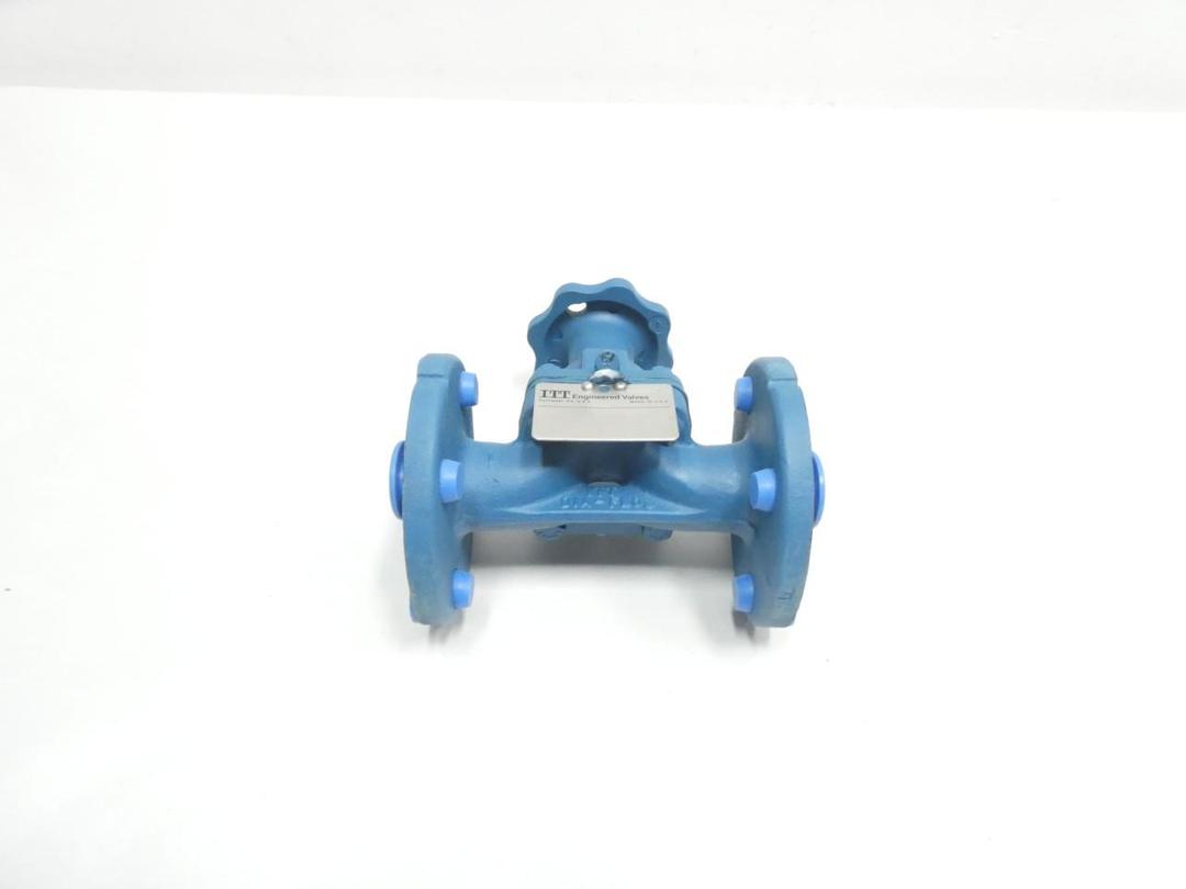 ITT 1-2511-R2-903 DIA-FLO MANUAL IRON FLANGED DIAPHRAGM VALVE 1IN