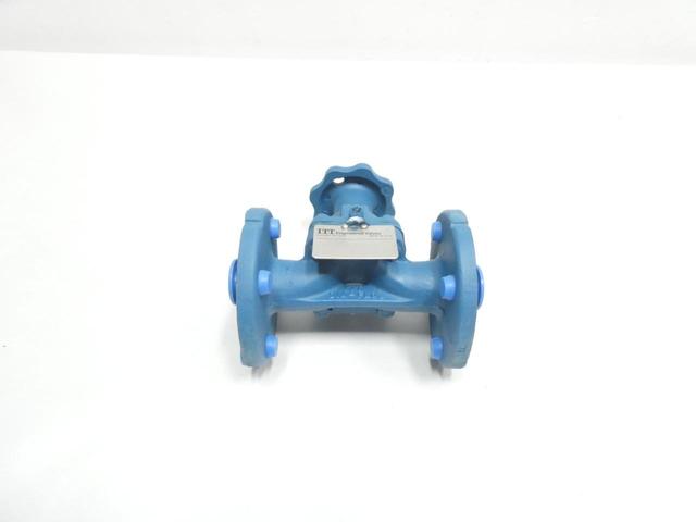 ITT 1-2511-R2-903 DIA-FLO MANUAL IRON FLANGED DIAPHRAGM VALVE 1IN
