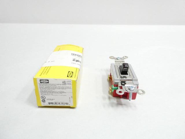 HUBBELL HBL1222 TOGGLE SWITCH 2P 120/277V-AC