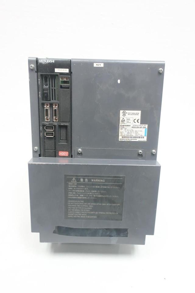 MITSUBISHI MDS-DH-SP-200 SPINDLE DRIVE 0-1167HZ 380-480V-AC 340V-AC 3PH 37KW