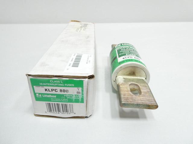 LITTELFUSE KLPC 800 TIME DELAY CURRENT LIMITING FUSE L 800A AMP 600V-AC