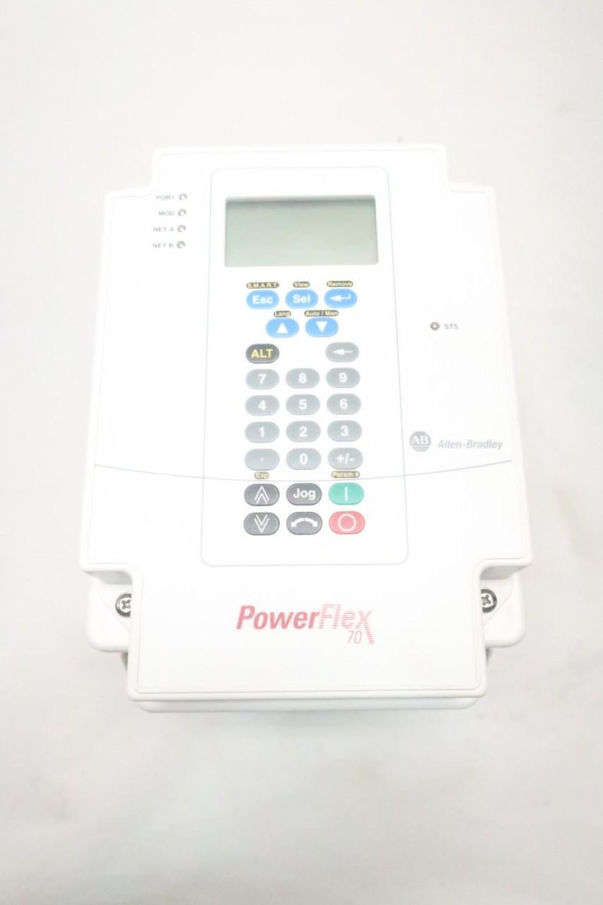ALLEN BRADLEY 20AE0P9C3AYNNNC0 POWERFLEX 70 VFD DRIVE 0-400HZ 0-575V-AC 1/2HP