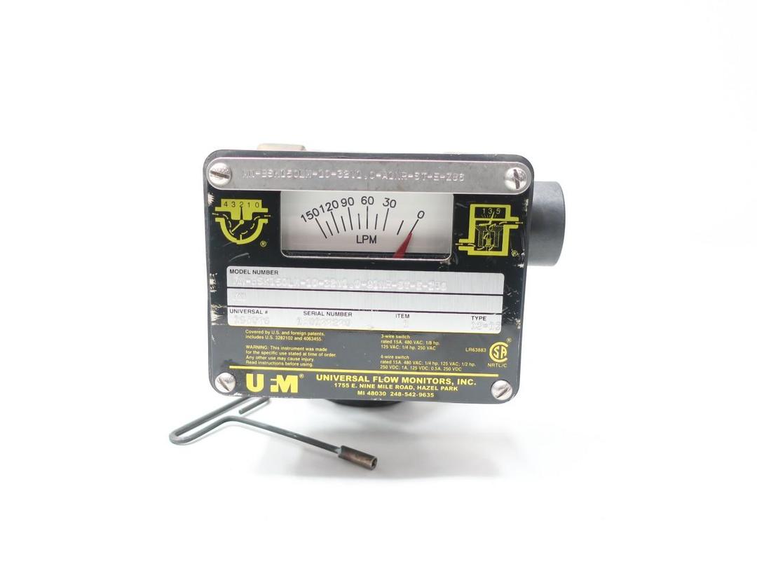 UFM MN-BSK150LM-10-32V1.0-A1NR-ST-E-Z86 FLOW METER 0-150LPM 1-1/4IN NPT