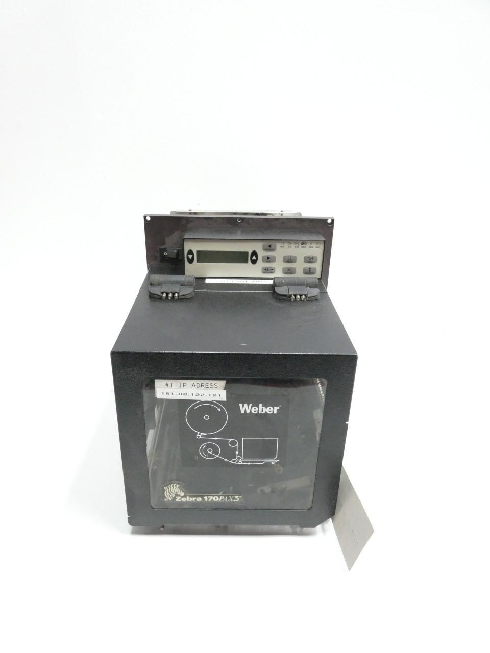 ZEBRA 170PAX3 172CR01-00000 THERMAL LABEL PRINTER 90-264V-AC