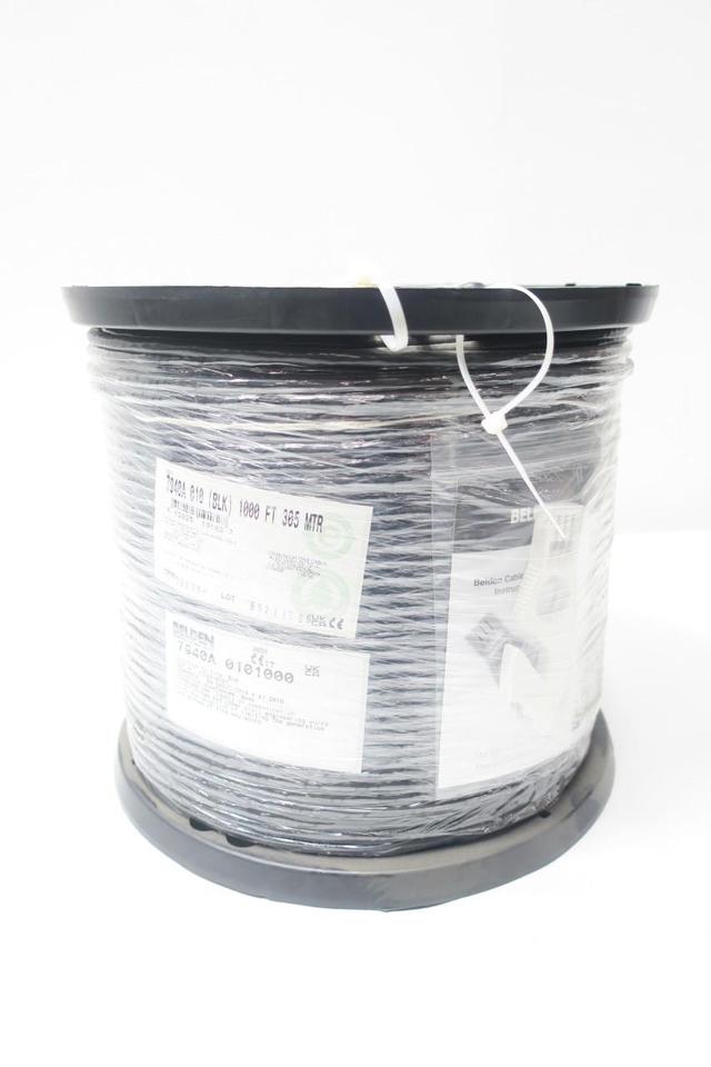 BELDEN 7940A 0101000 4 PAIR BLACK WIRE 23AWG 1000FT