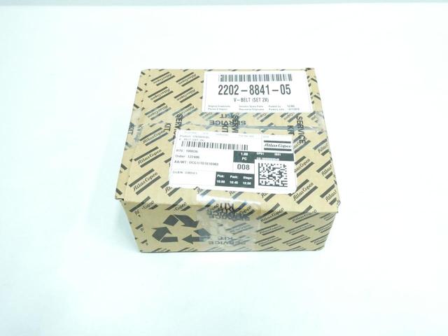 BOX OF 2 ATLAS COPCO 2202-8841-05 V-BELT REPLACEMENT SET