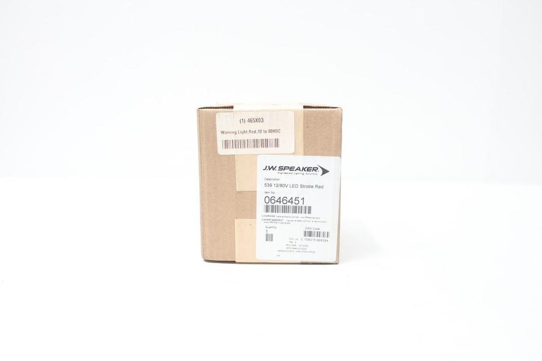 GRAINGER 465X03 RED WARNING LIGHT 12-80V-DC