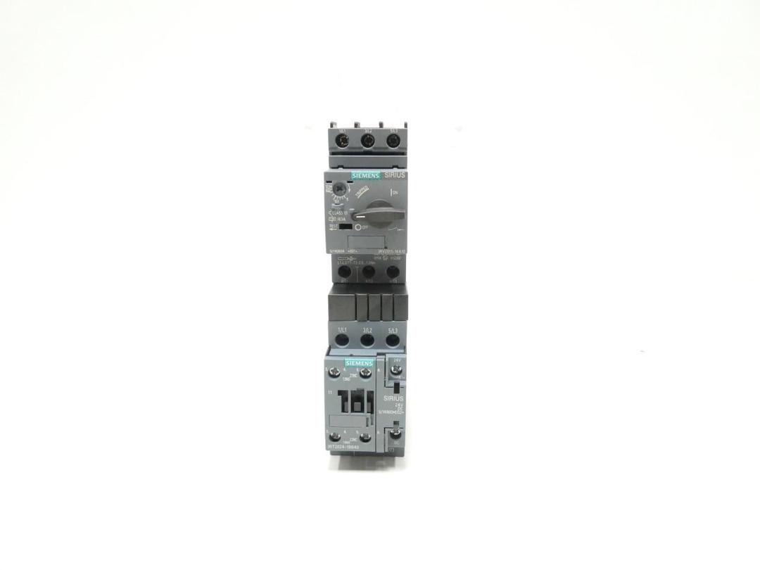 SIEMENS 3RA21201KA240BB4 SIZE S0 COMBINATION STARTER 24V-DC 7.5HP