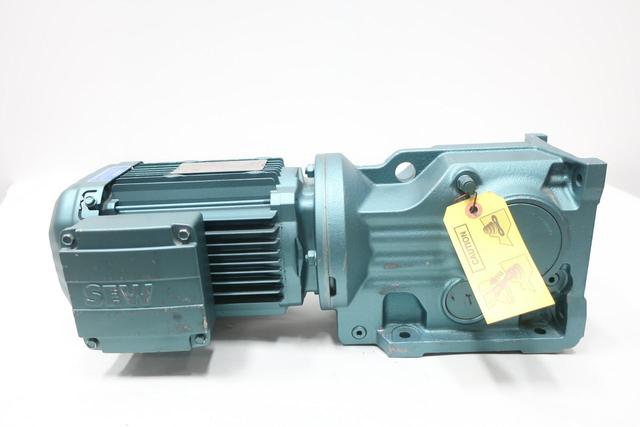 SEW EURODRIVE K47DRE80M4 GEARMOTOR 127RPM 3PH 1HP 230/460V-AC