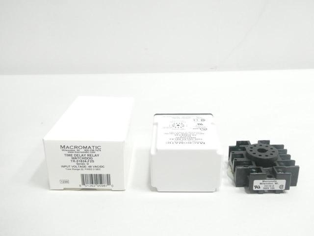MACROMATIC TR-51824-F2S TIME DELAY RELAY 48V-AC/DC