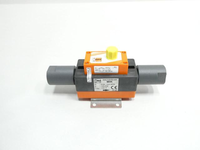 KOBOLD MIK-5NAU2NF300 MAGNETIC INDUCTIVE FLOW METER 0.04-0.8GPM 1/4IN 24V-DC