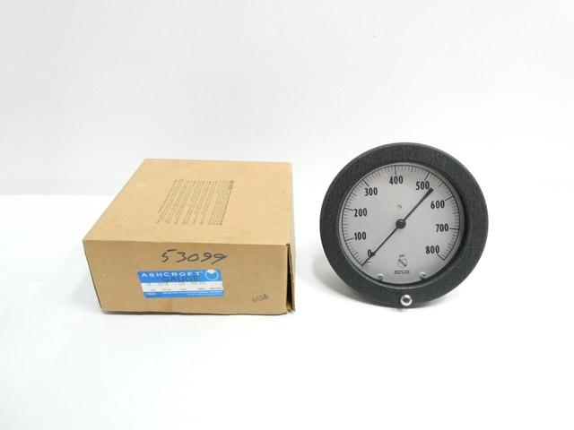 ASHCROFT 60-1017A-02B-800 PRESSURE GAUGE 6IN 1/4IN NPT 0-800PSI