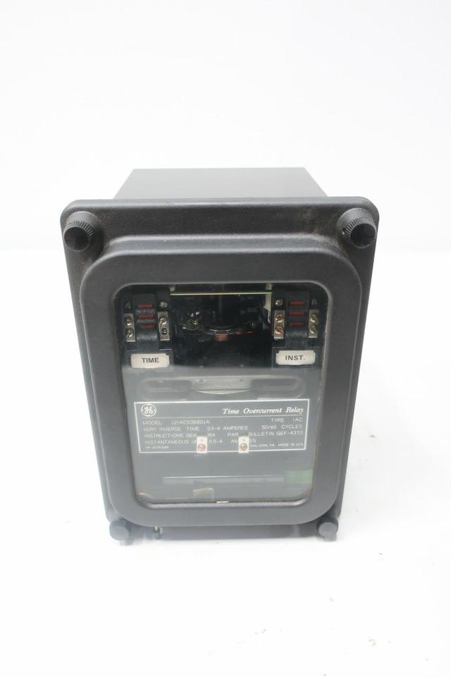 GENERAL ELECTRIC GE 12IAC53B801A TIME OVERCURRENT RELAY 0.5-4A