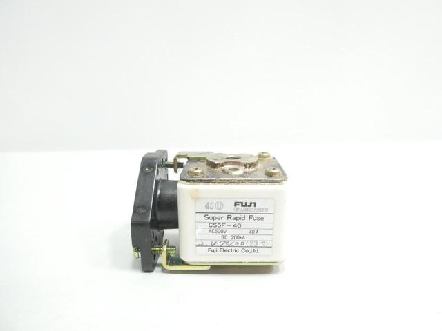 FUJI CS5F-40 SUPER RAPID FUSE 40A AMP 500V-AC