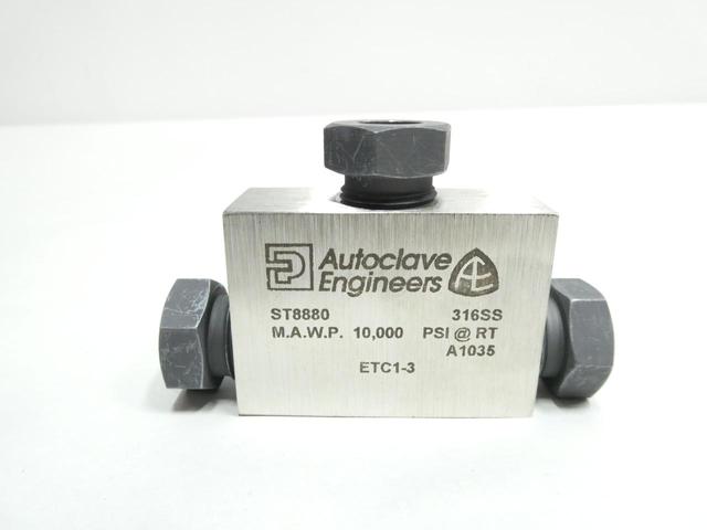 AUTOCLAVE ENGINEERS ST8880 LOW PRESSURE TEE FITTING