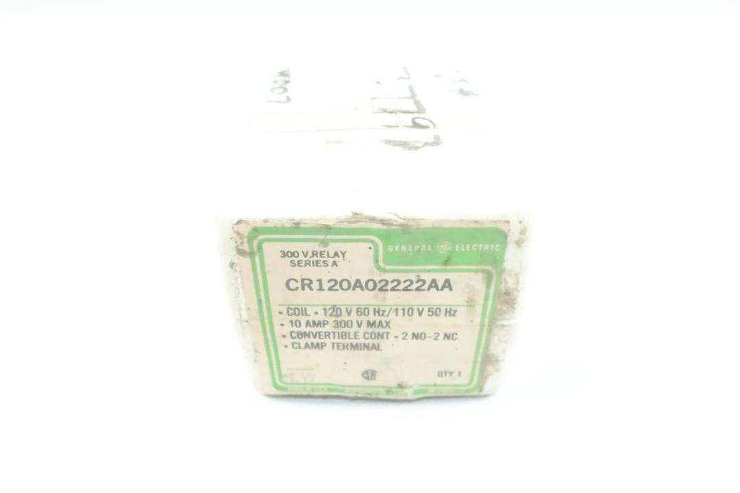 GENERAL ELECTRIC GE CR120A02222AA INDUSTRIAL RELAY 120V-AC