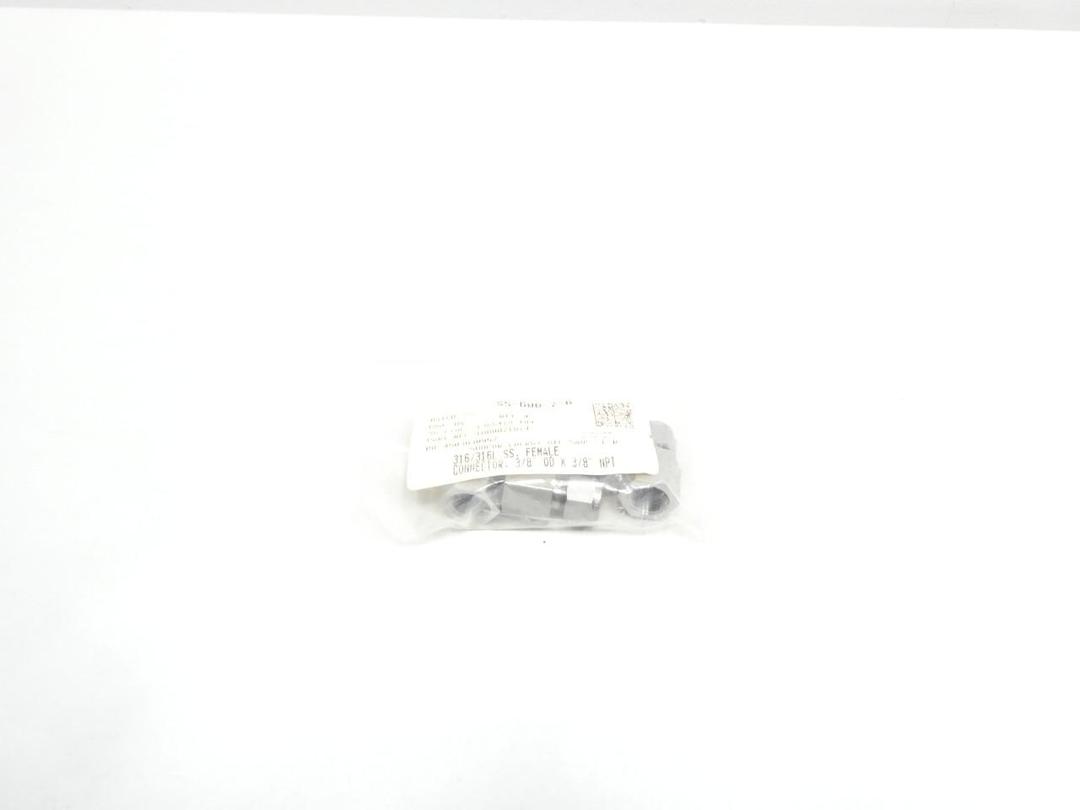 PACK OF 4 SWAGELOK SS-600-7-6 STAINLESS FEMALE CONNECTOR 1/2IN NPT 0.375IN