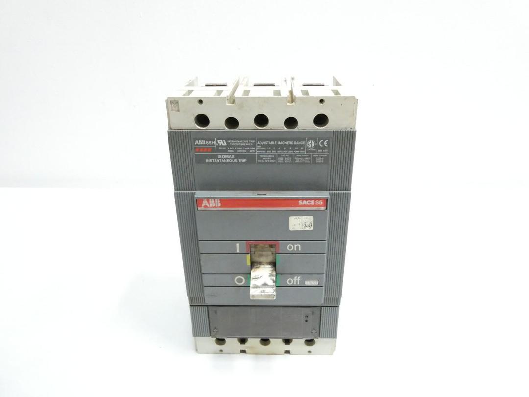 ABB S5H SACE S5 MOLDED CASE CIRCUIT BREAKER 3P 400A AMP 600V-AC