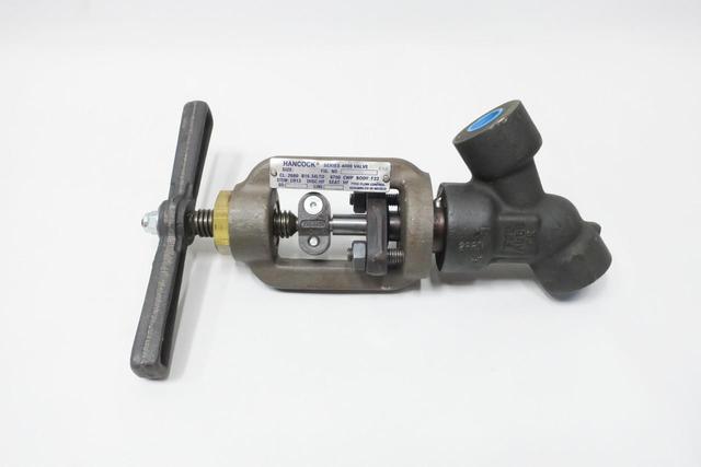 HANCOCK 4102W MANUAL STEEL SOCKET WELD GLOBE VALVE 1/2IN 2680