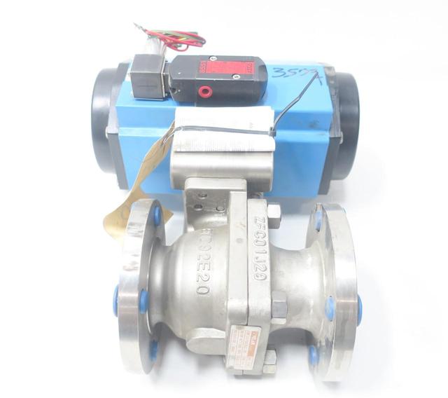VELAN 01413-SSE PNEUMATIC 150 STAINLESS FLANGED 2IN BALL VALVE