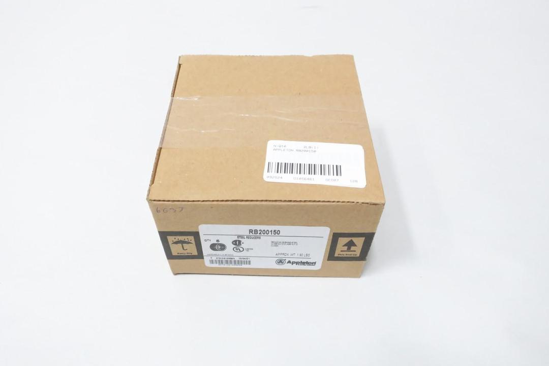 BOX OF 5 APPLETON RB200150 STEEL REDUCER BUSHING 2IN TO 1-1/2IN
