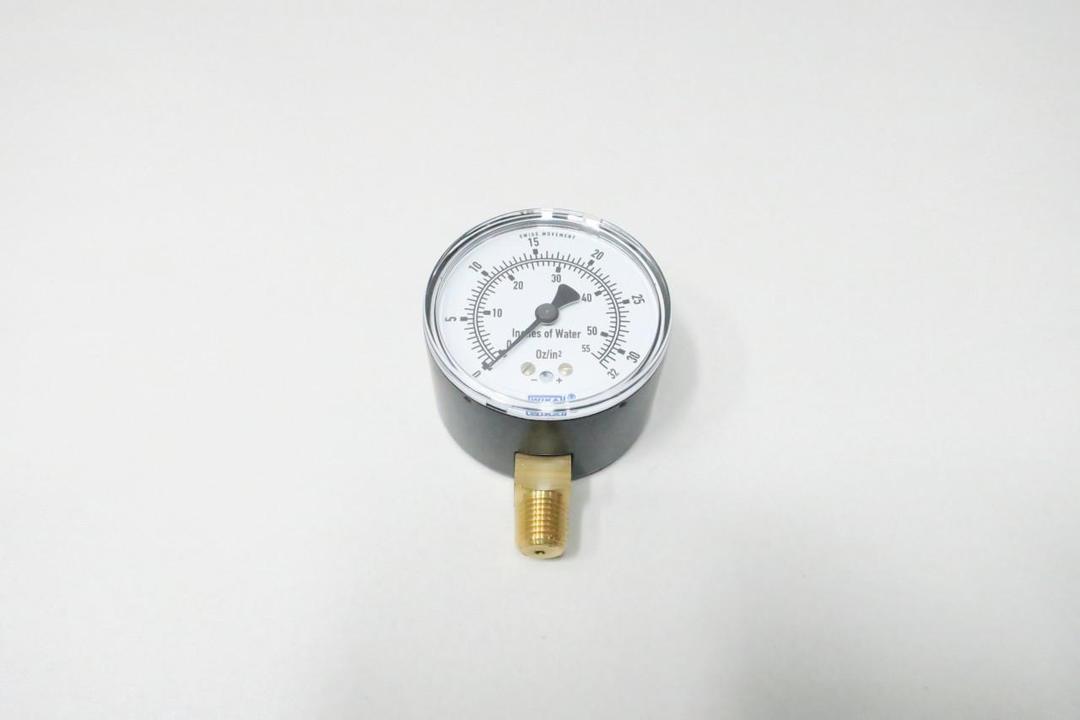 WIKA 9851739 PRESSURE GAUGE 2-1/2IN 1/4IN NPT 0-55IN-H2O