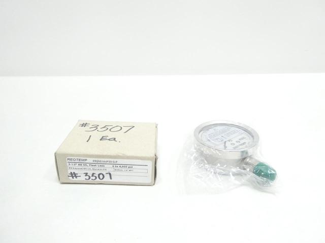REOTEMP PR25S1A4P33-G-P SS PRESSURE GAUGE 2-1/2IN 1/4IN NPT 0-4000PSI