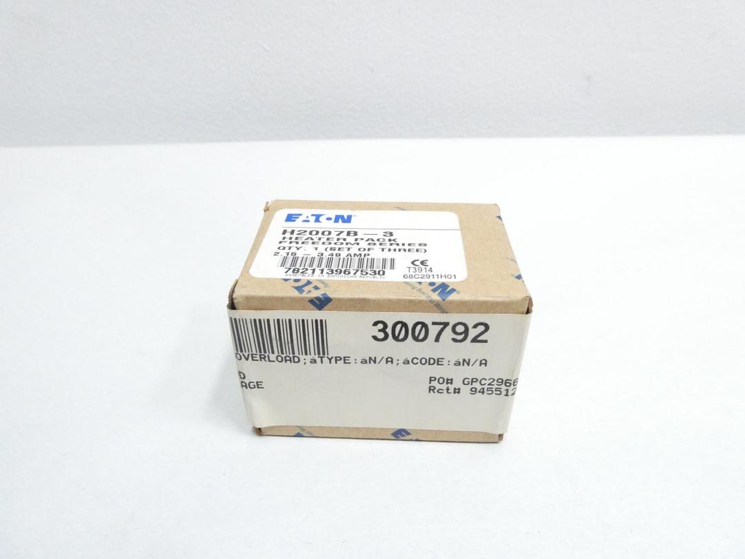 PACK OF 3 EATON H2007B-3 FREEDOM HEATER