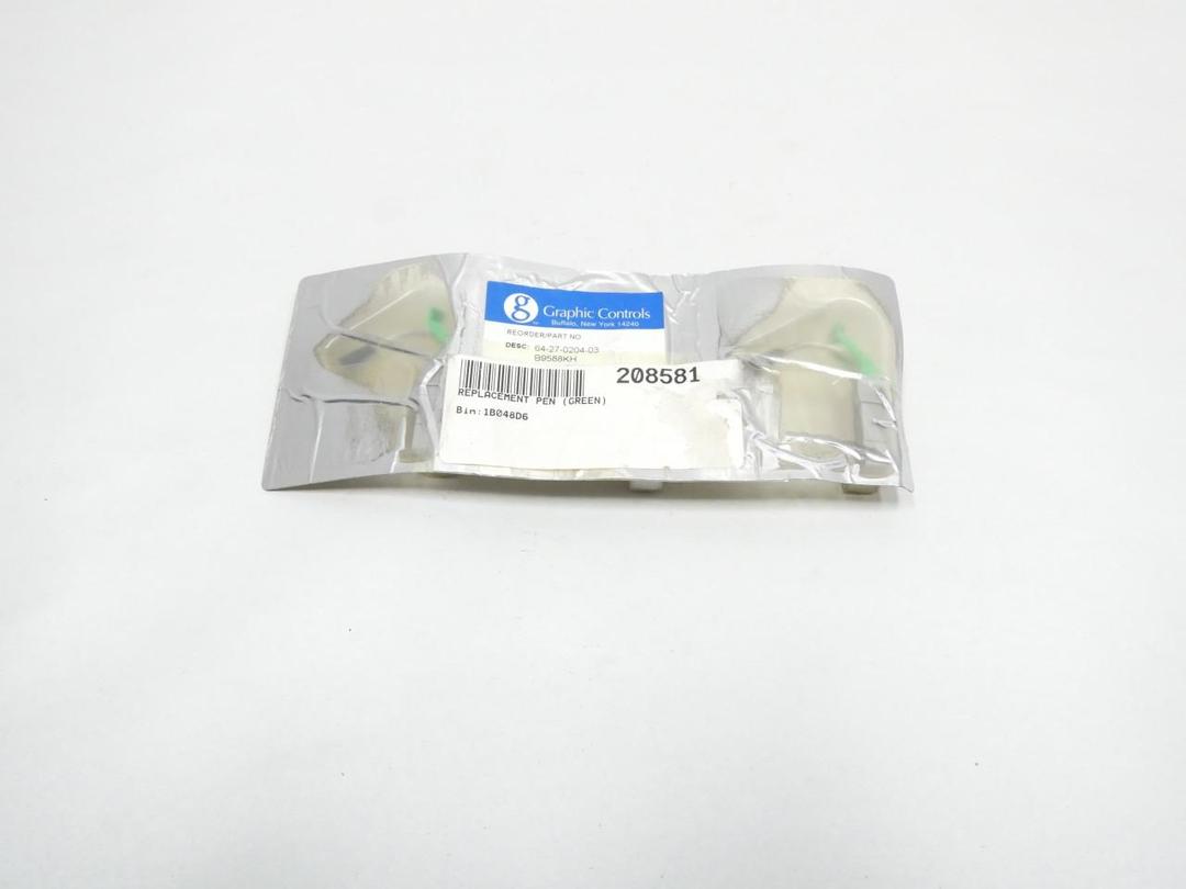 PACK OF 3 GRAPHIC CONTROLS 64-27-0204-03 GREEN RECORDER PEN