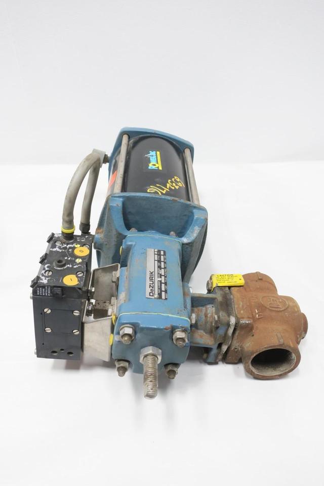 DEZURIK PEC POWERRAC P5 PNEUMATIC STEEL THREADED CONTROL VALVE 2IN NPT