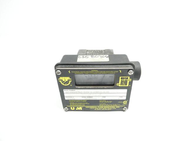 UFM SN-ASB9GLM-4-500V.9-A1WR-C-4.9D FLOW METER 0-9GPM 0-35LPM 1/2IN NPT