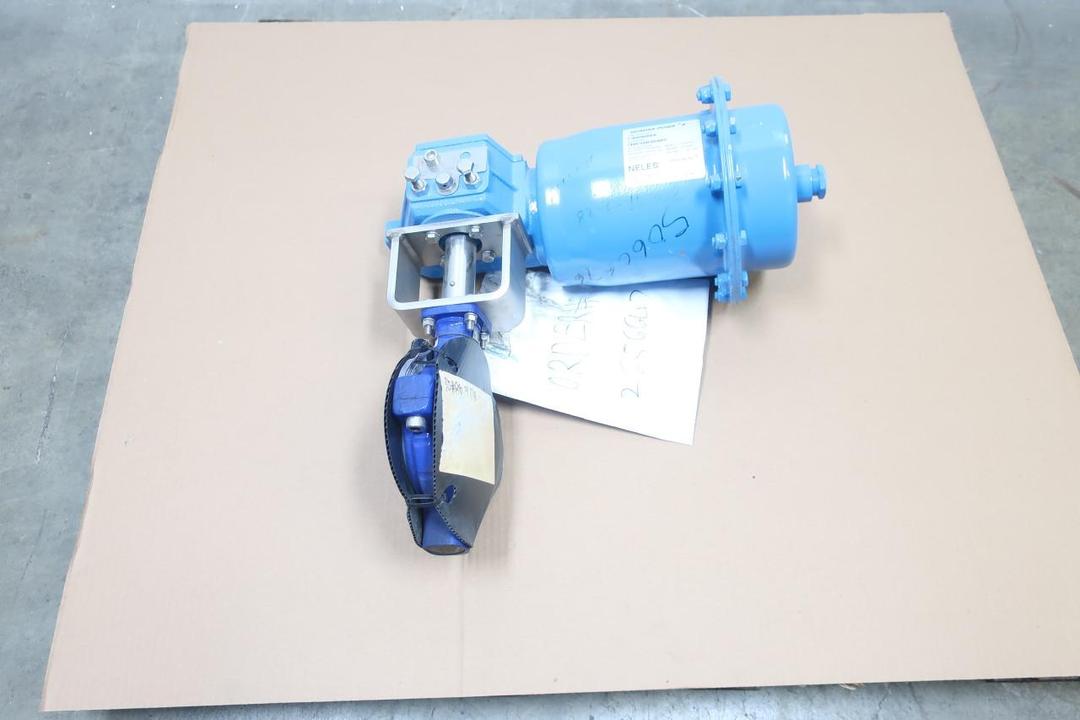 AMRI IW-37TF/S9 AMRESIST QPX3C/MC PNEUMATIC IRON BUTTERFLY VALVE 4IN 150