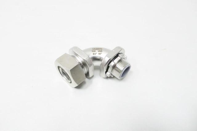 CALBRITE STAINLESS PIPE ELBOW 3/4IN NPT X 3/4IN TUBE